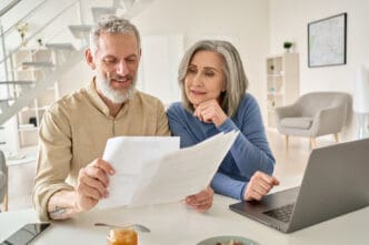couple looking at medicare coverage