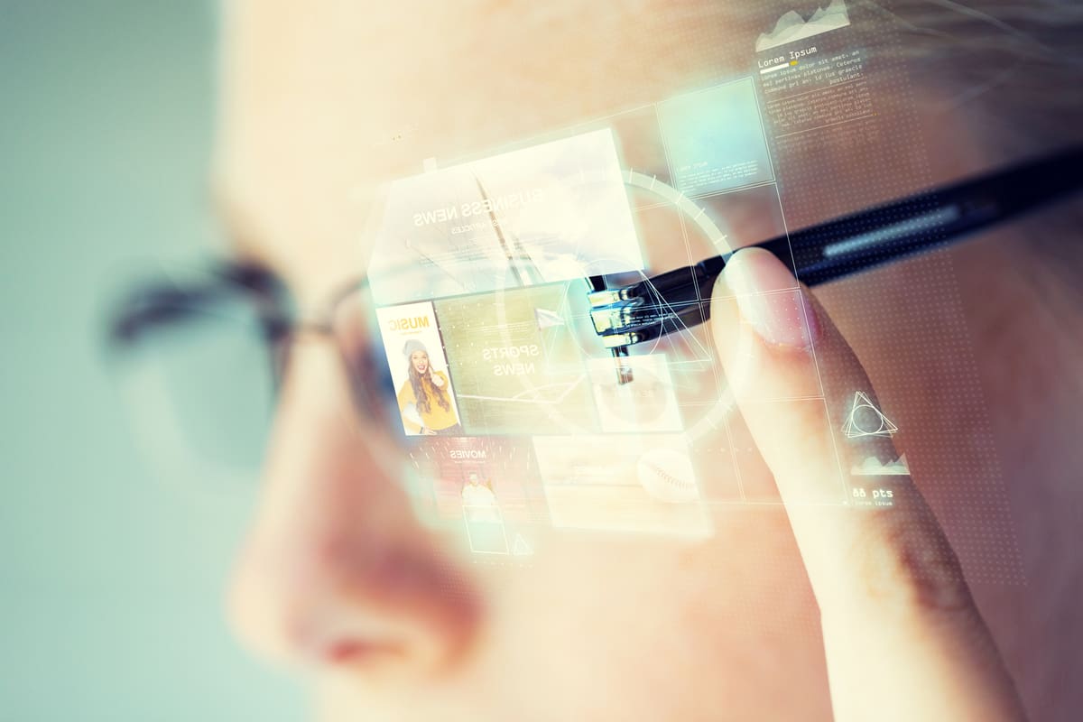 Hands-Free Visual Assist  Industrial Smart Glass Head Wearables