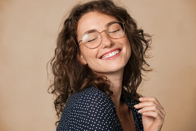 woman in eyeglasses