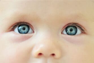 baby eyes close up