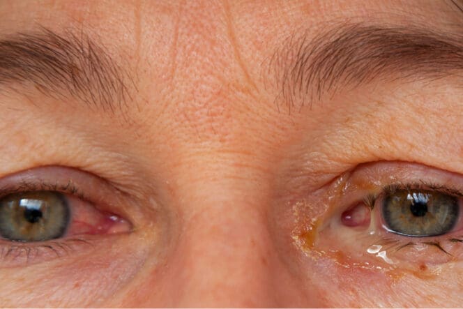 allergic conjunctivitis discharge