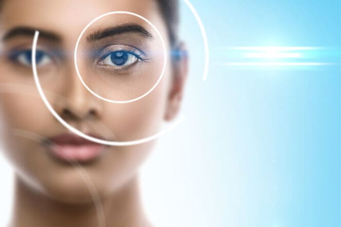 woman with LASIK