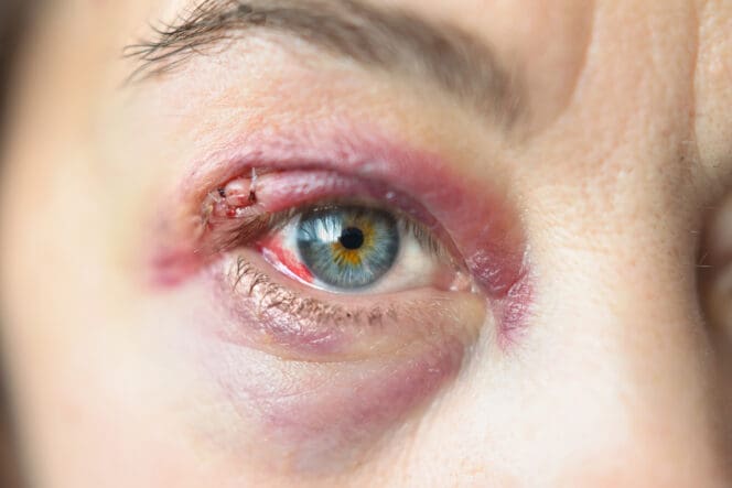 Lower Eyelid Herpes 