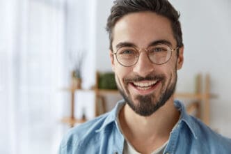 man in glasses