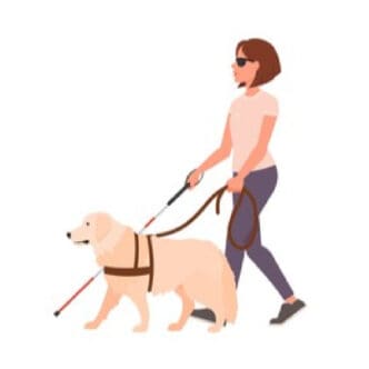 pet therapy guide for blind vision impaired individuals